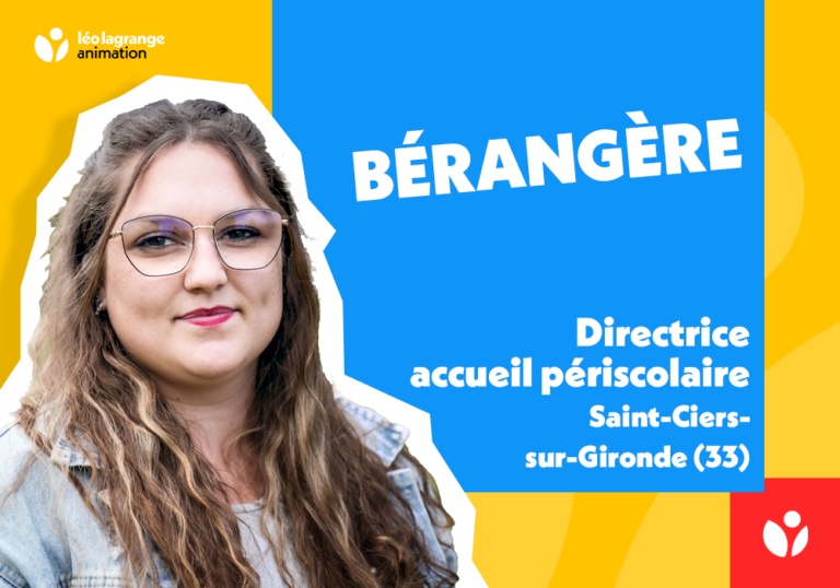 Portrait de Bérangère, directrice d'un accueil périscolaire qui nous raconte son évolution professionnelle